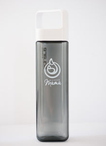 Charcoal gray breastfeeding water bottle 