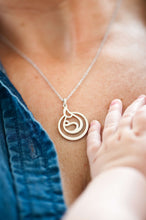sterling silver breastfeeding pendant necklace