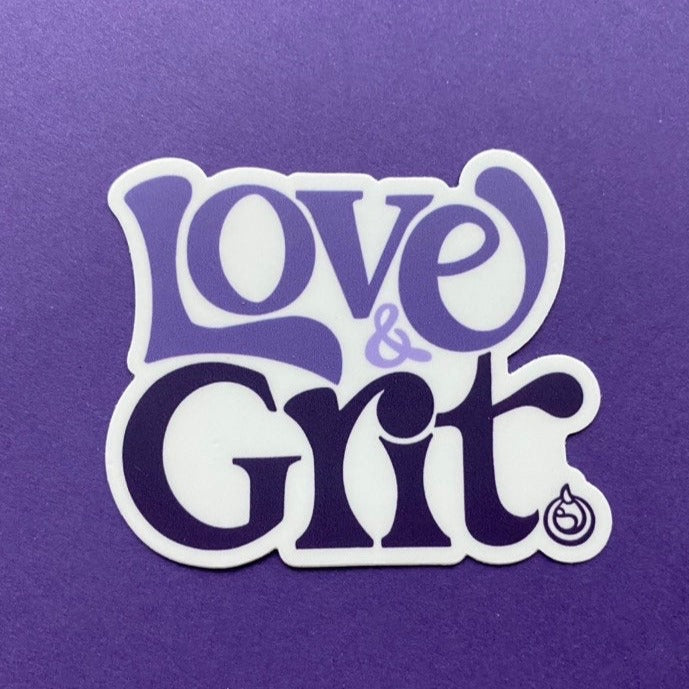 Love and Grit breastfeeding sticker, Waterproof sticker, Pumping mom sticker, Gift for new mom