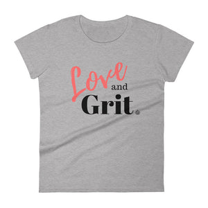 Gray breastfeeding love t-shirt on model, Honor Mama